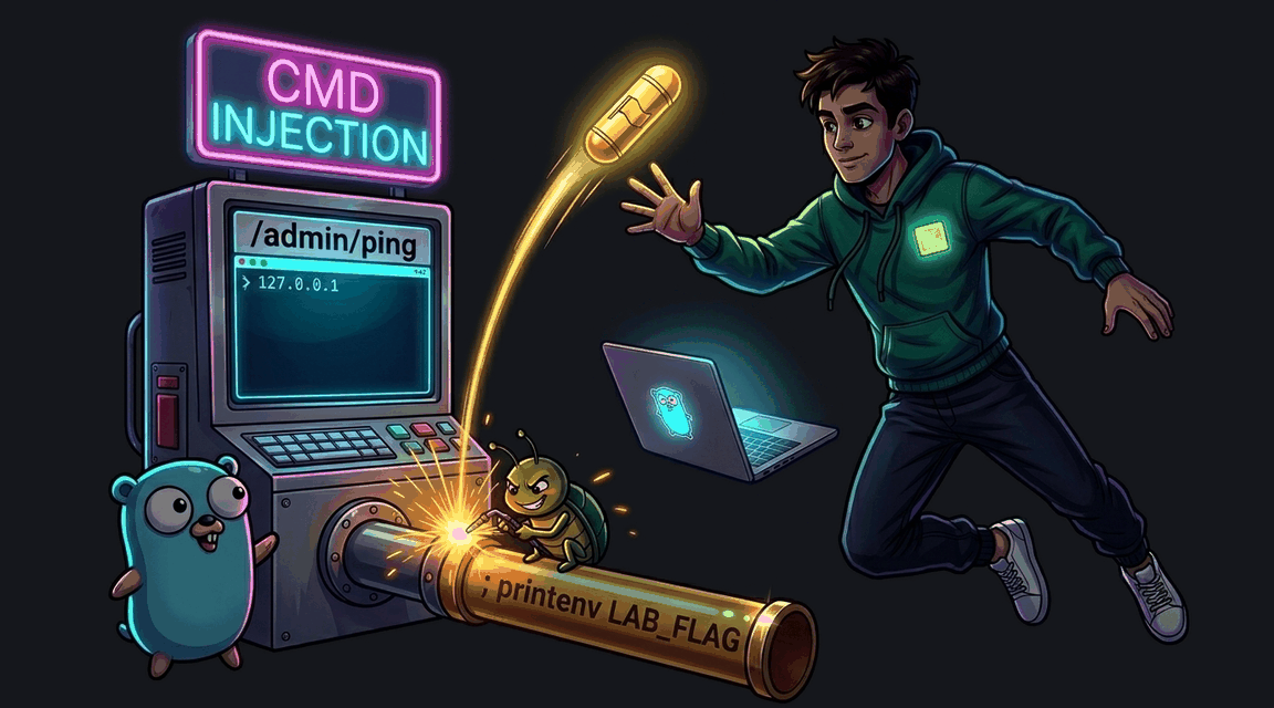 Обложка лабы: Basic Command Injection: Сетевой пинг