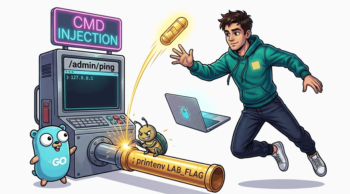 Обложка лабы: Basic Command Injection: Сетевой пинг