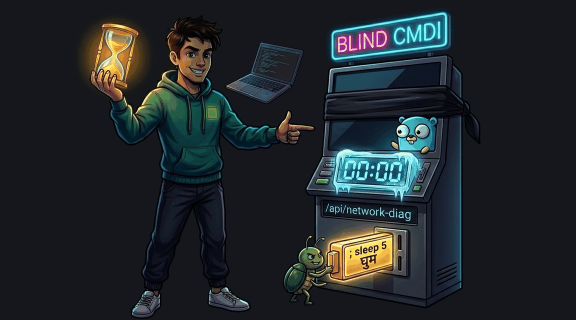 Обложка лабы: Blind Command Injection через сетевую диагностику