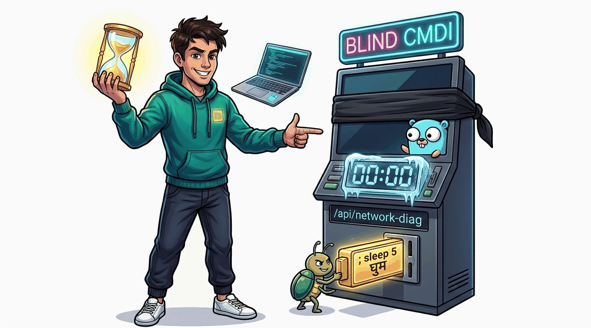 Обложка лабы: Blind Command Injection через сетевую диагностику