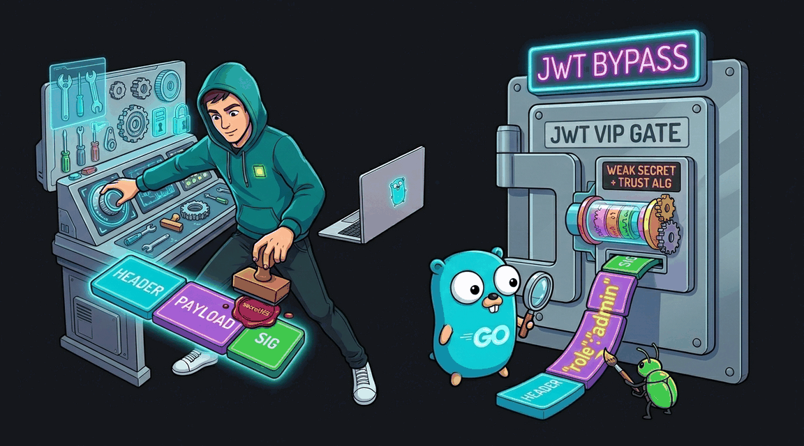 Обложка лабы: JWT Authentication: Взлом слабой криптографии
