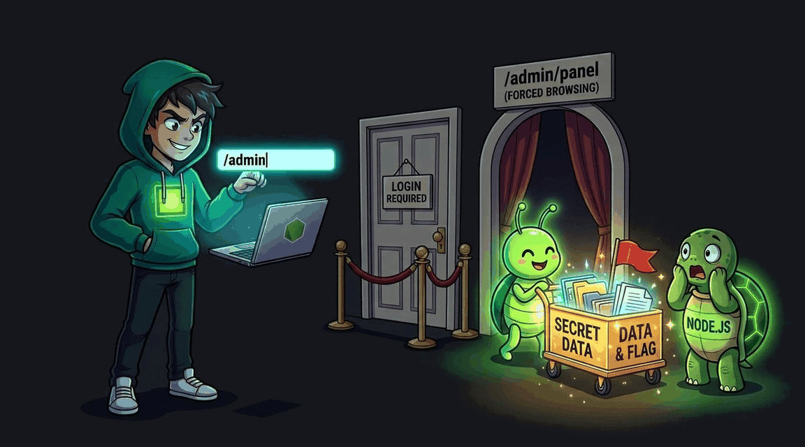 Обложка лабы: Access Control: Forced Browsing — скрытая админ-панель
