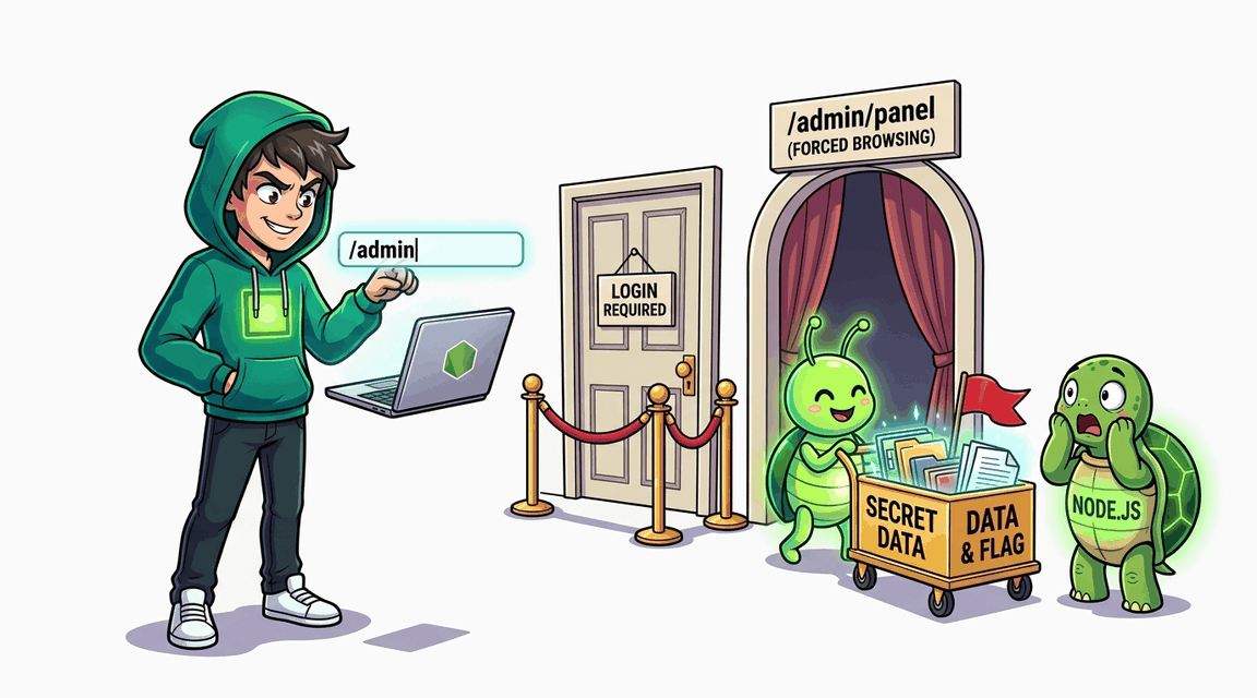 Обложка лабы: Access Control: Forced Browsing — скрытая админ-панель