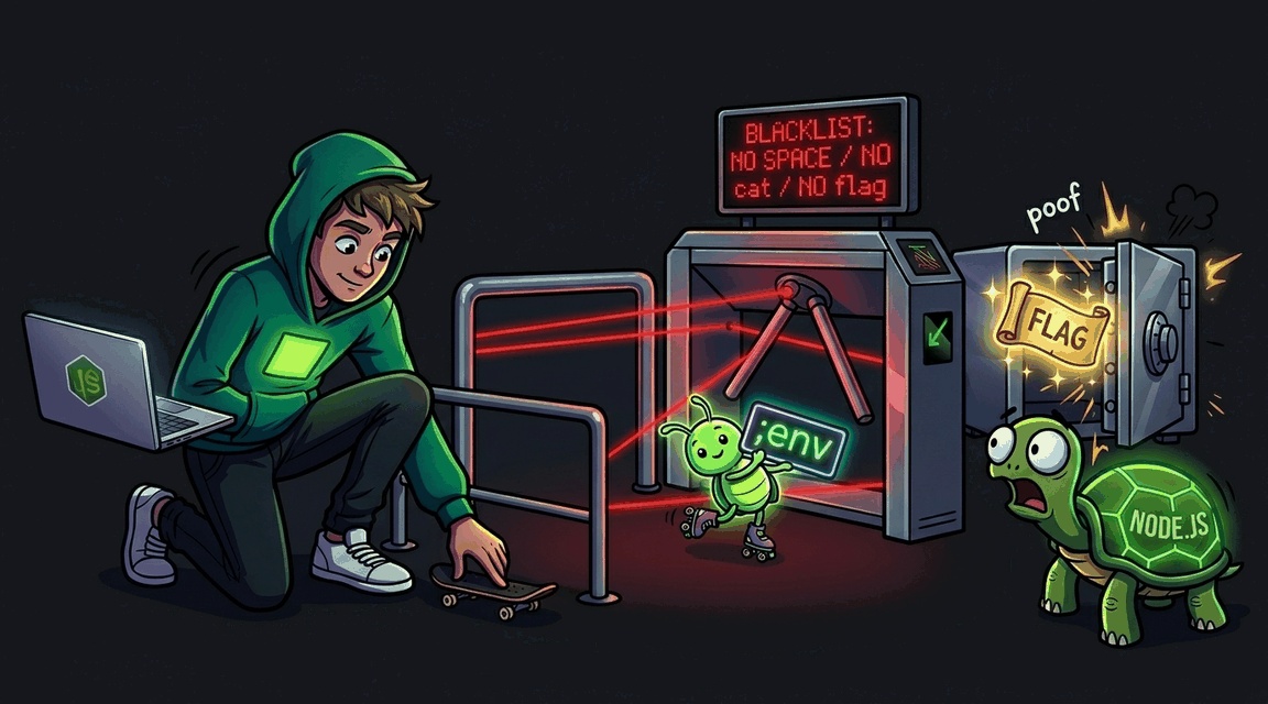 Обложка лабы: Command Injection: Обход Blacklist-фильтра в Node.js