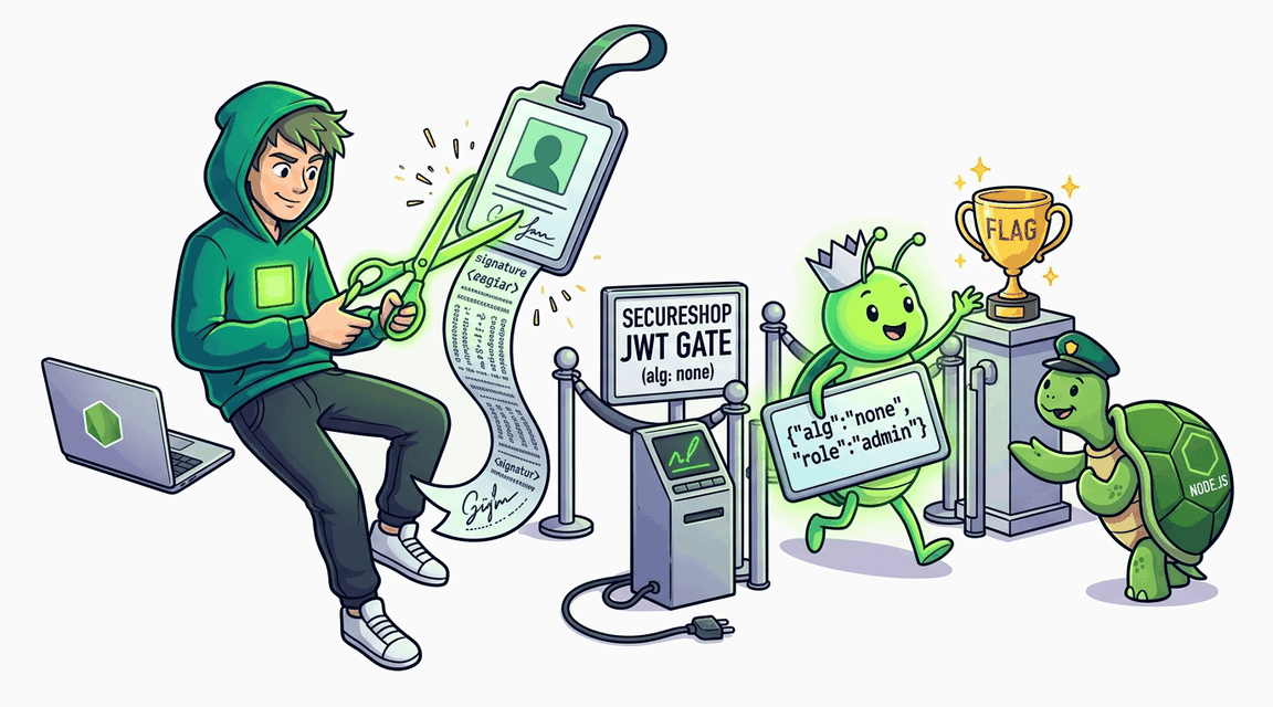 Обложка лабы: JWT alg:none — обход аутентификации без подписи