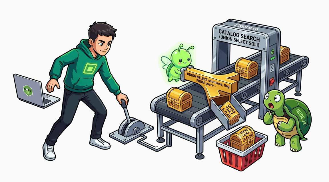 Обложка лабы: SQL Injection: UNION SELECT через поиск каталога
