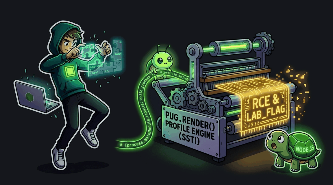 Обложка лабы: SSTI: Pug Template Engine в Express