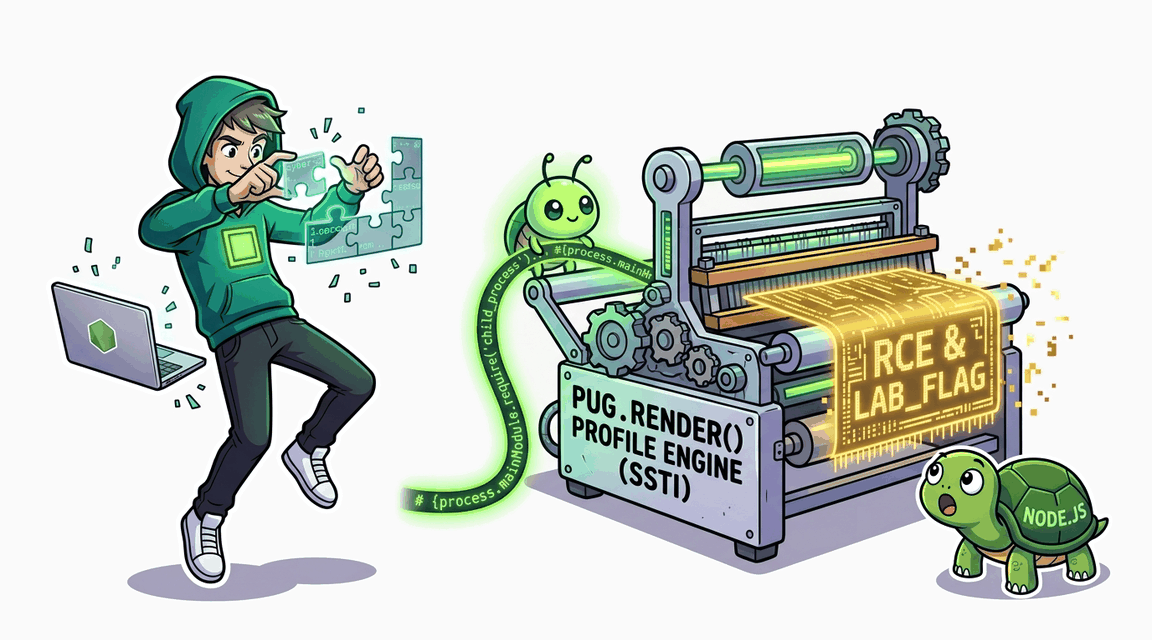 Обложка лабы: SSTI: Pug Template Engine в Express