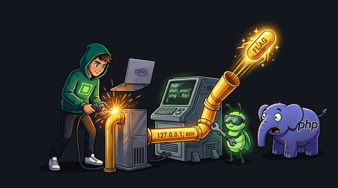 Обложка лабы: Command Injection: Базовая инъекция команд