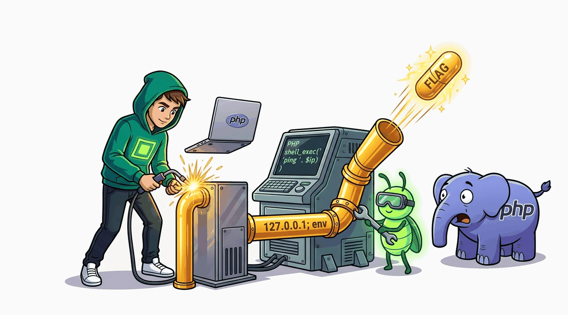 Обложка лабы: Command Injection: Базовая инъекция команд