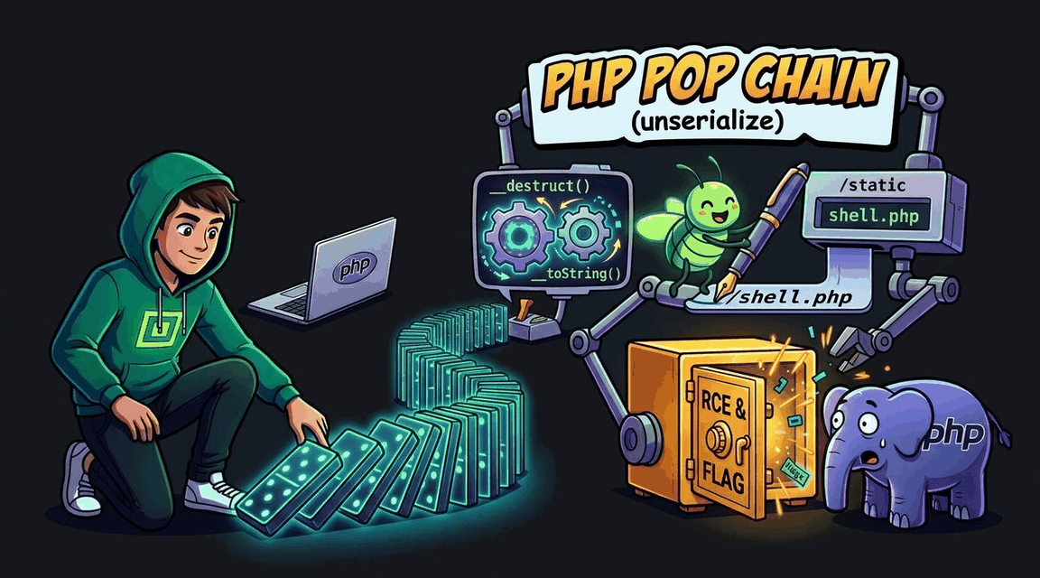 Обложка лабы: Deserialization: POP-цепочка → RCE через file write