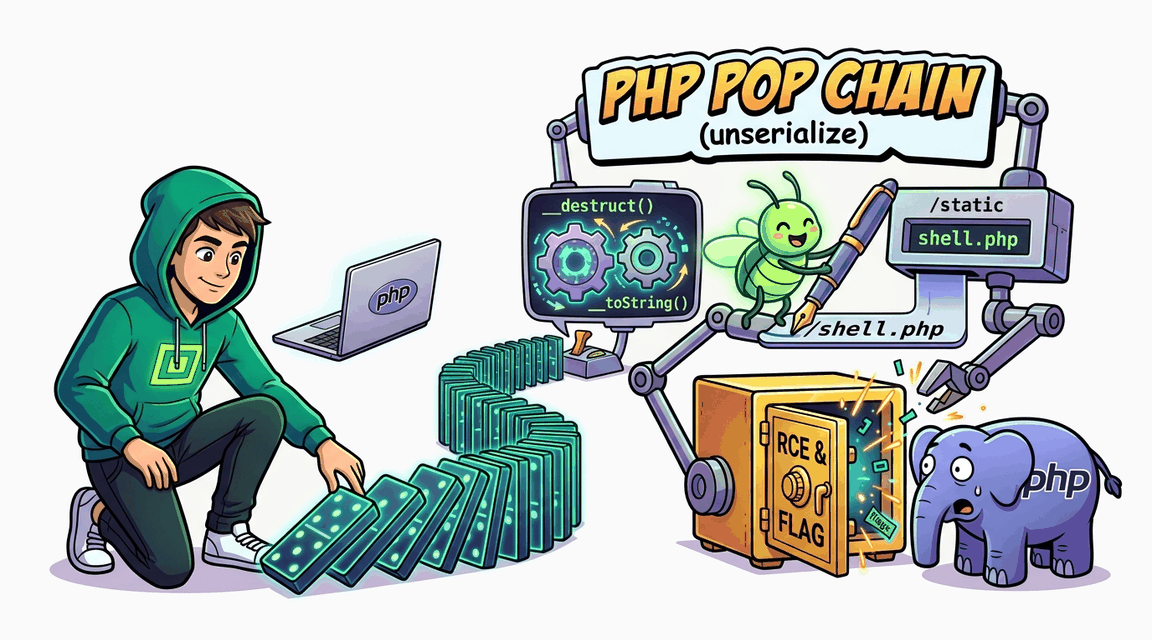 Обложка лабы: Deserialization: POP-цепочка → RCE через file write