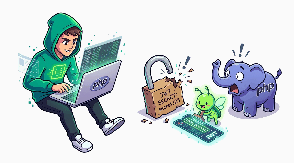 Обложка лабы: JWT: Weak Secret