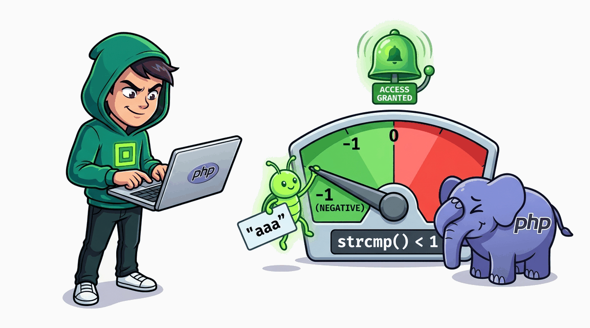 Обложка лабы: Type Juggling: ошибочная интерпретация strcmp()