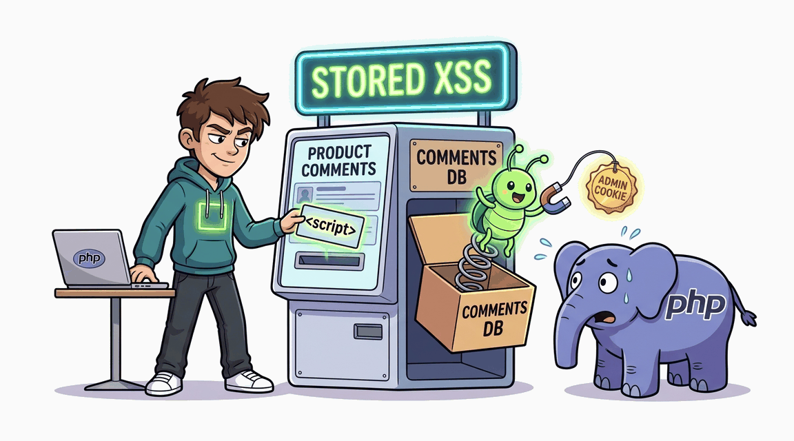 Обложка лабы: Stored XSS в комментариях к товару