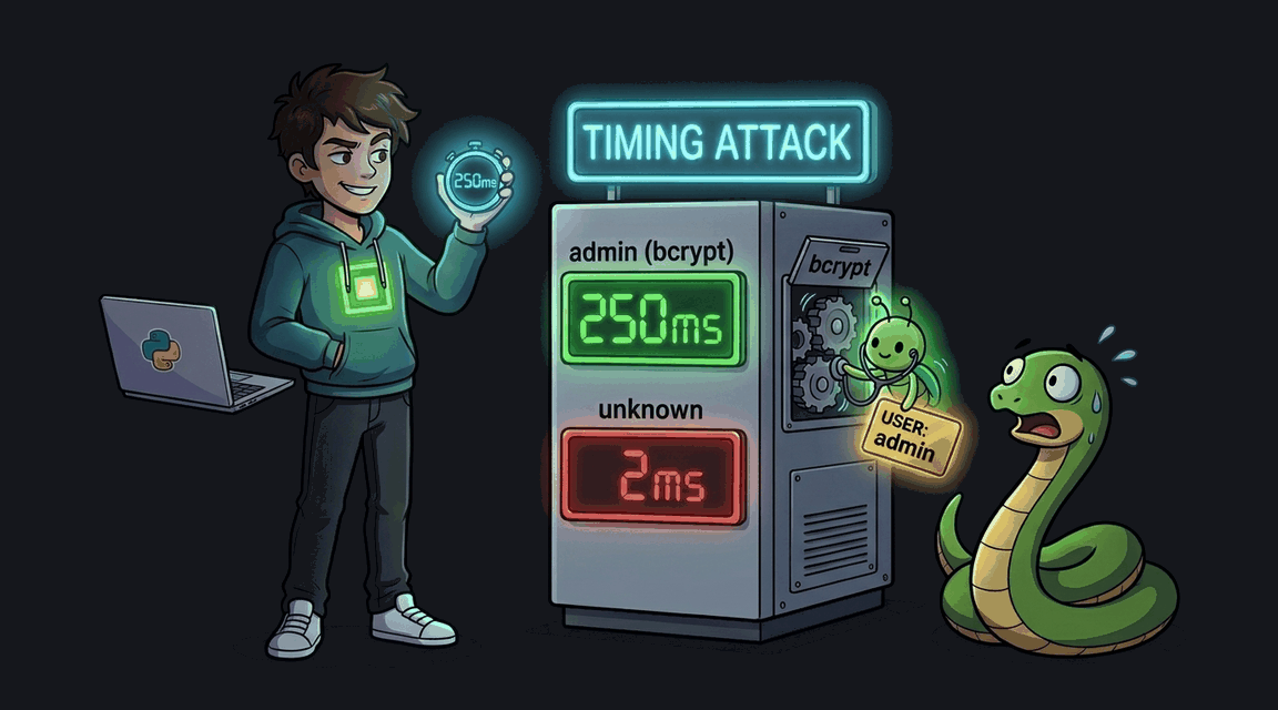 Обложка лабы: Timing-атака на форму входа