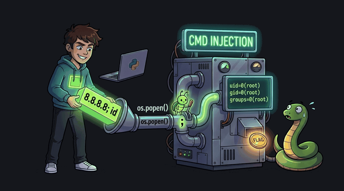 Обложка лабы: Command Injection: Базовая инъекция команд