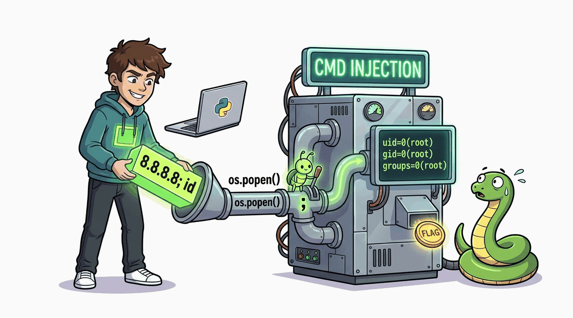 Обложка лабы: Command Injection: Базовая инъекция команд