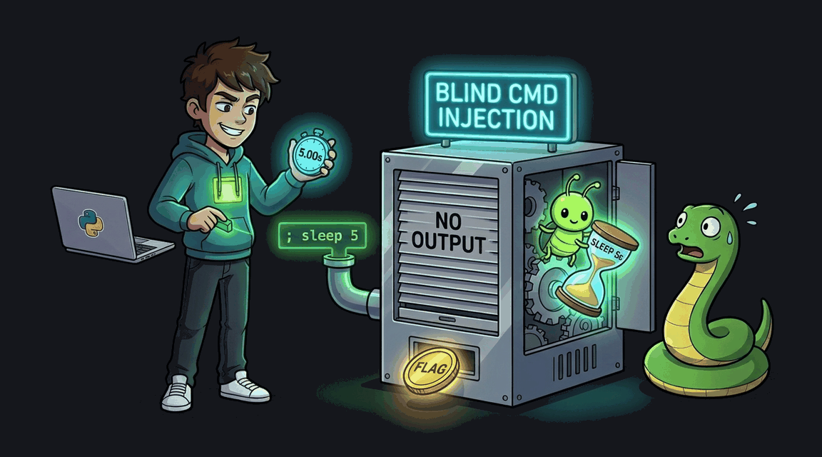 Обложка лабы: Command Injection: Слепая инъекция команд (Timing-based)