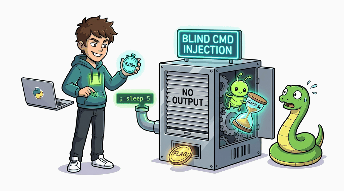 Обложка лабы: Command Injection: Слепая инъекция команд (Timing-based)