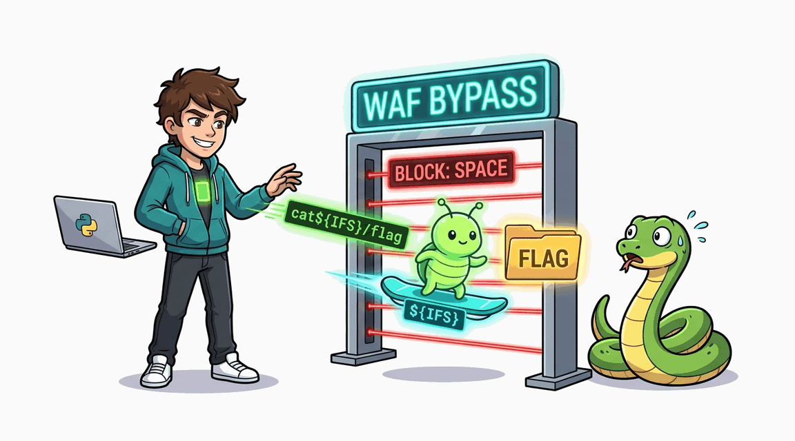 Обложка лабы: Command Injection: Обход Blacklist WAF