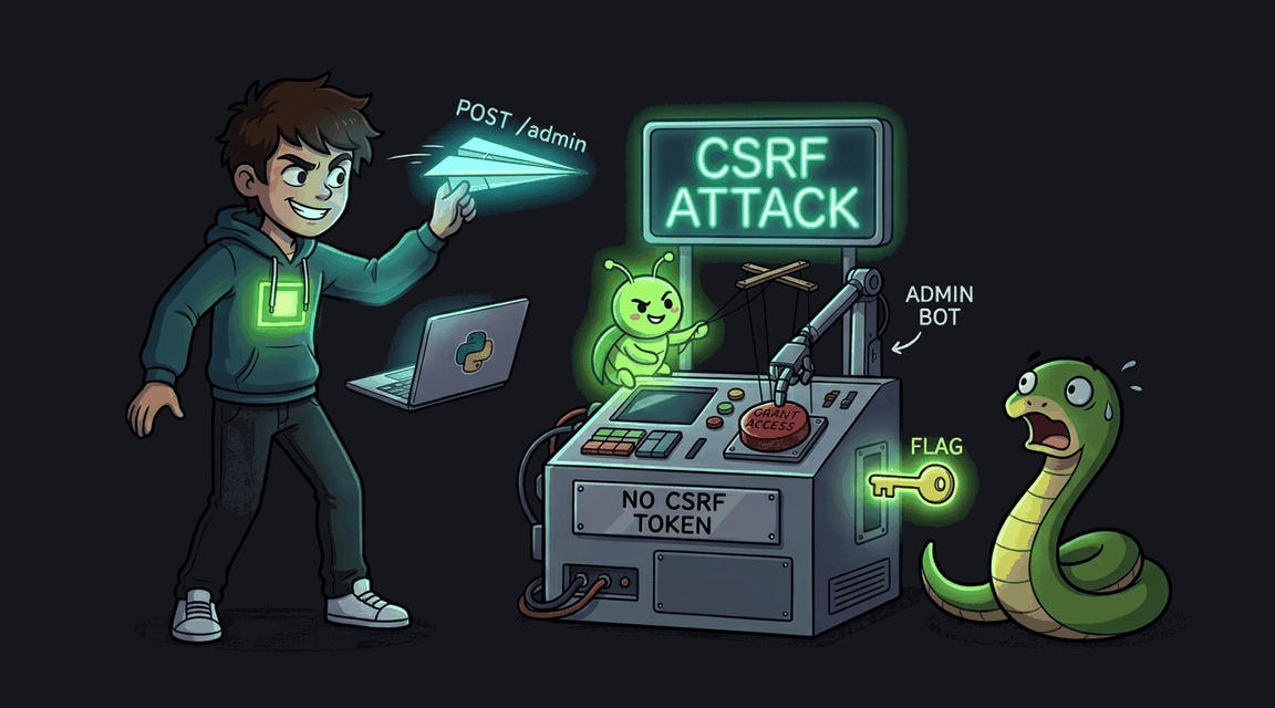 Обложка лабы: CSRF: Несанкционированное действие через поддельный запрос (Flask)