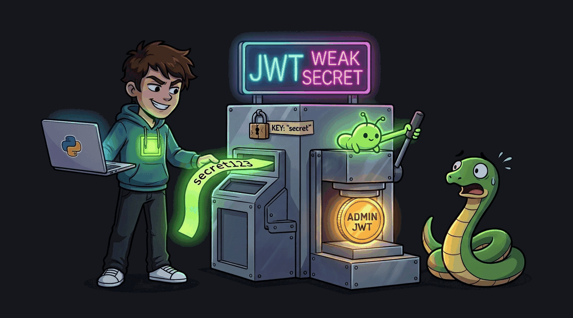 Обложка лабы: JWT: Weak Secret