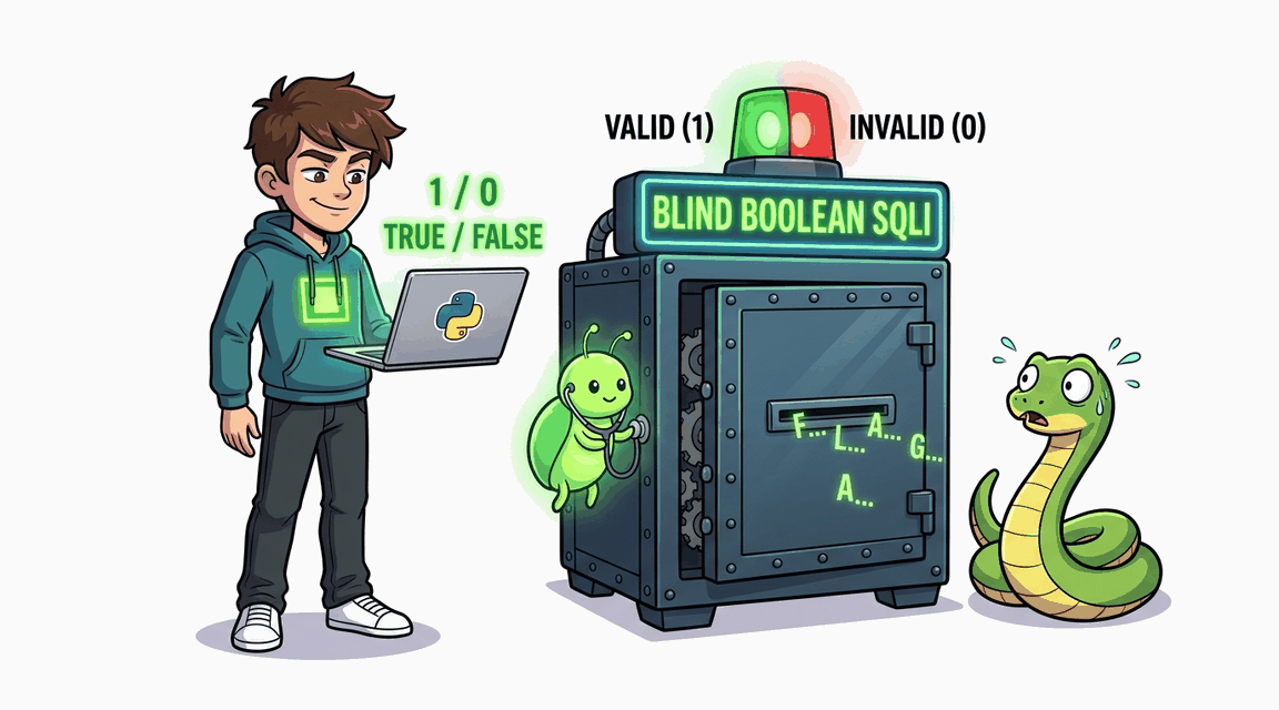 Обложка лабы: SQL Injection: Boolean-based Blind
