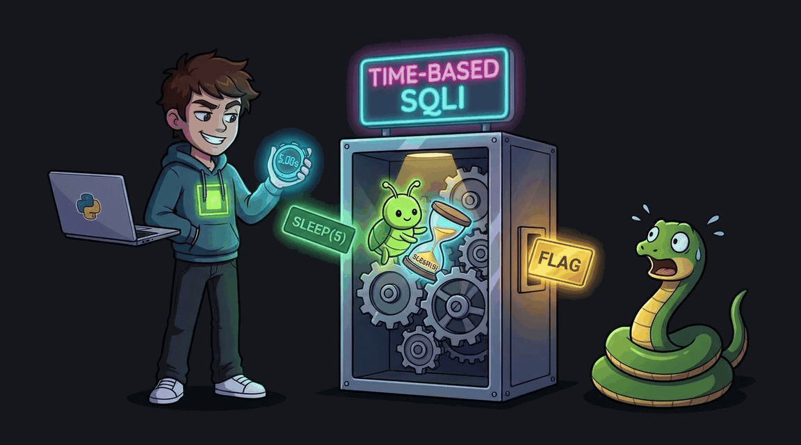 Обложка лабы: SQL Injection: Time-based Blind