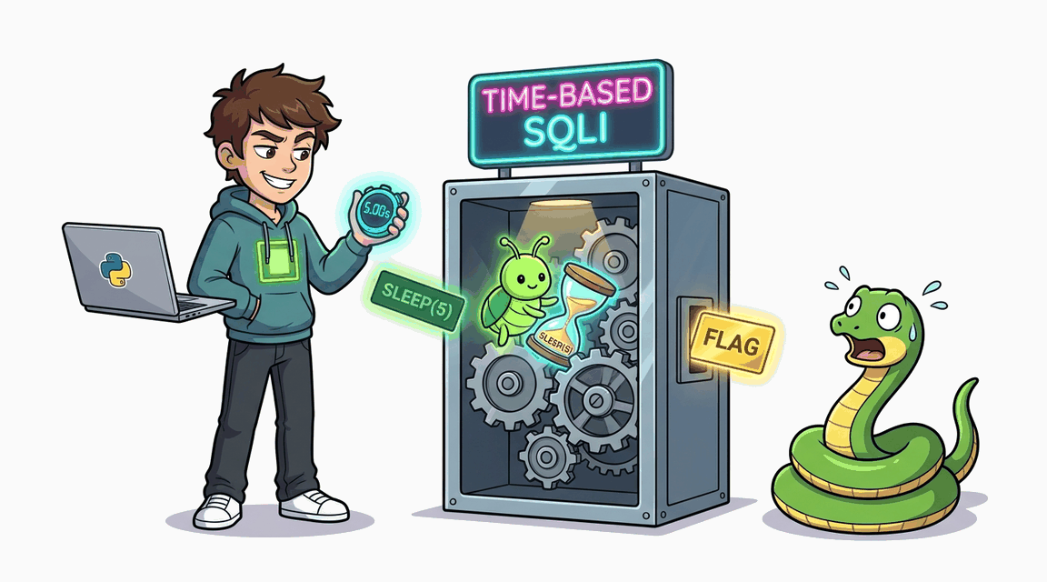 Обложка лабы: SQL Injection: Time-based Blind