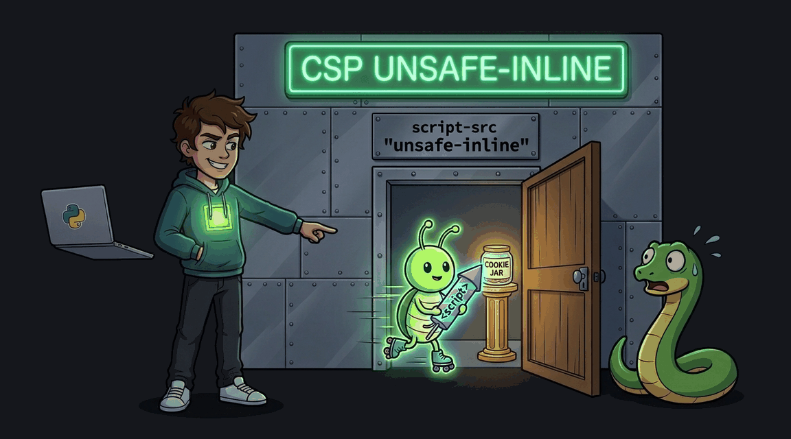 Обложка лабы: XSS + обход CSP через unsafe-inline