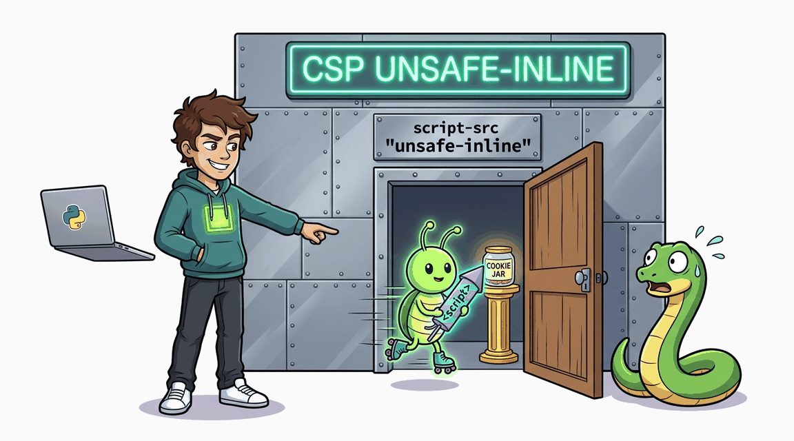 Обложка лабы: XSS + обход CSP через unsafe-inline