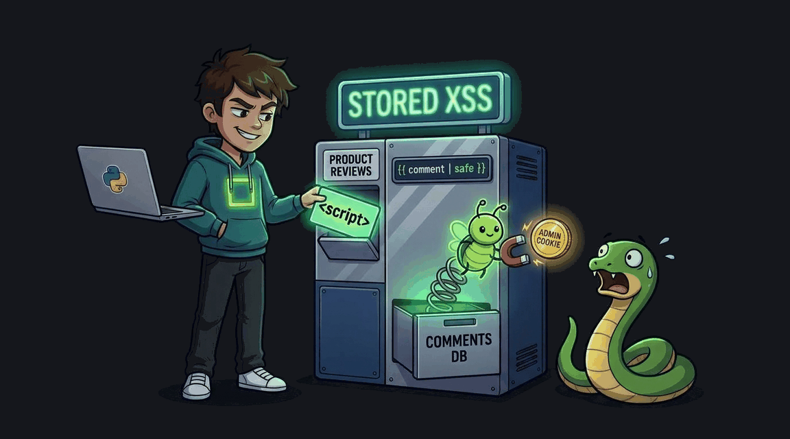 Обложка лабы: Stored XSS в комментариях к товарам