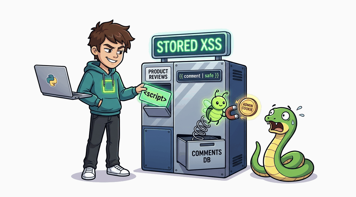 Обложка лабы: Stored XSS в комментариях к товарам
